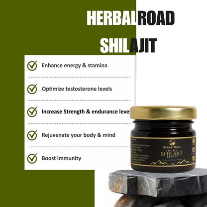 Herbalroad Himalayan Shilajit Resin - 100% Pure & Original